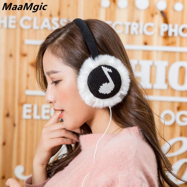 Faux Fur Winter Earmuff Headphone