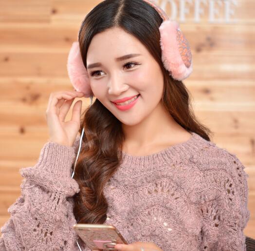 Plush Thermal Earmuff Headphone